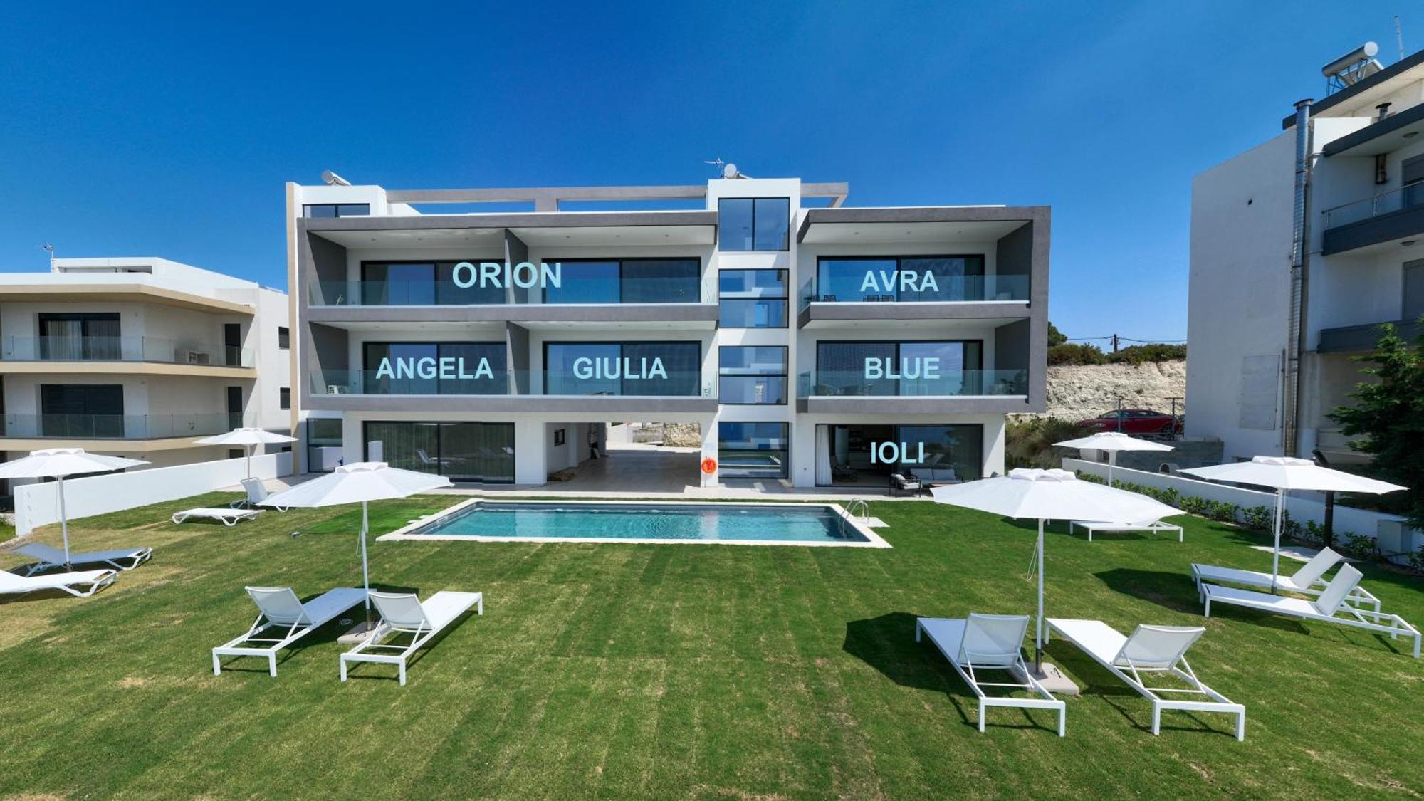 Aquarama Pool Apartments Ixia  Dış mekan fotoğraf